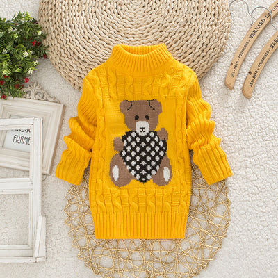 Suéter Infantil Cuello Alto Estilo Coreano - Image 12