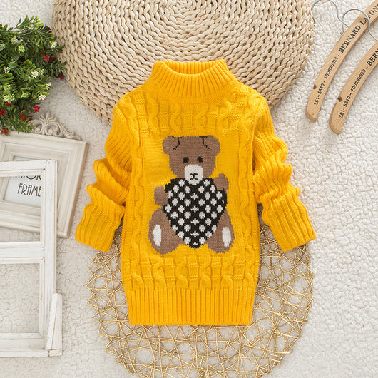 Suéter Infantil Cuello Alto Estilo Coreano - Image 12