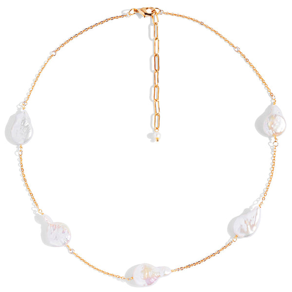 Cadena de Clavícula con Perlas Barrocas - Image 4