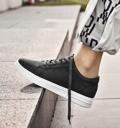 Zapatillas Deportivas Blancas para Hombre con Suela Elevada y Altura Aumentada - Image 26
