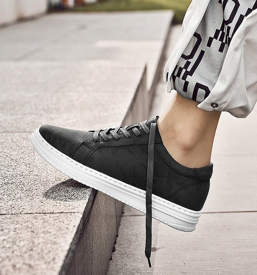 Zapatillas Deportivas Blancas para Hombre con Suela Elevada y Altura Aumentada - Image 26