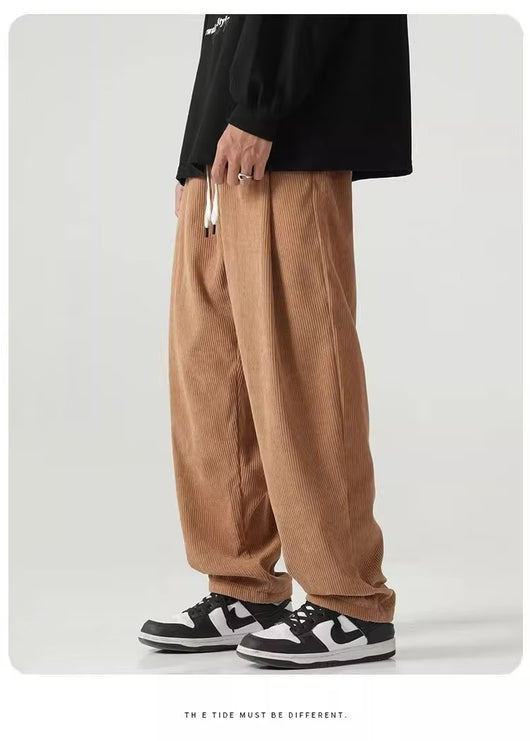Pantalones de Pana Rectos Anchos con Forro Polar - Pantalones Casuales Cómodos - Image 15