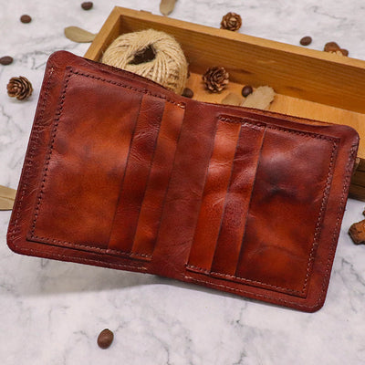 Billetera Vertical Minimalista en Cuero Genuino con Múltiples Compartimientos - Image 12