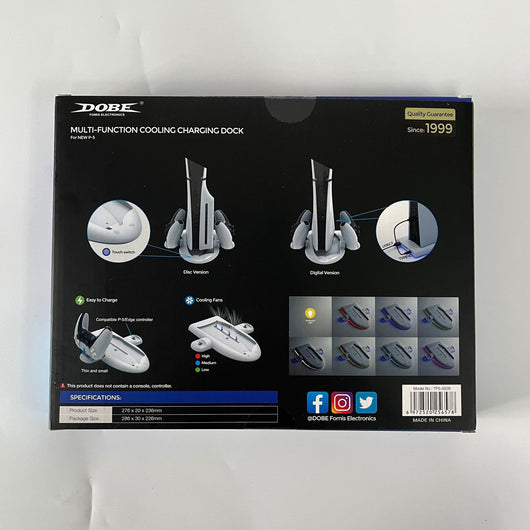 Ventilador Refrigerante Multifunción PS5 con Cargador, Soporte y Luz RGB - Image 9