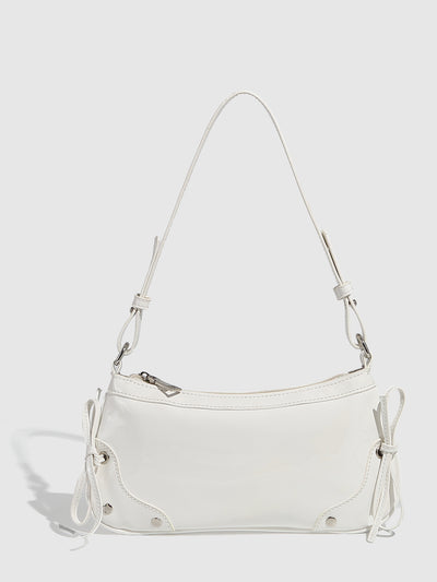 Bolso Bandolera Cuadrado Pequeño con Doble Moño - Diseño Minimalista Liso - Image 17