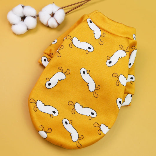 Suéter de Dos Patas con Estampado de Dibujos Animales y Forro de Terciopelo para Mascotas - Image 44