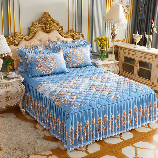 Juego de Cama Acolchado Premium con Falda de Cama - Image 5