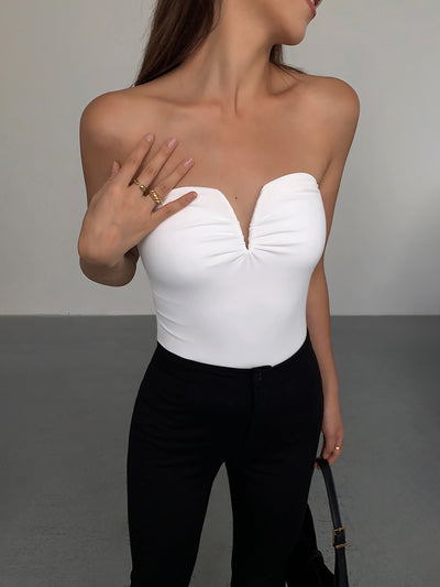 Top Chaleco Mujer Escote V Negro con Tirantes Ajustables - Verano - Image 15