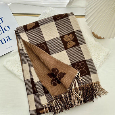 Bufanda de Faux Cashmira Cálida y Versátil para Mujer - Otoño e Invierno - Image 9