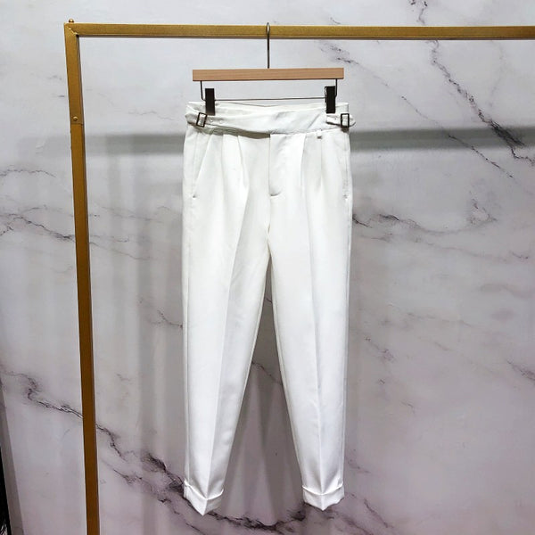Pantalones Cortos Rectos Blancos para Hombre - Estilo Verano