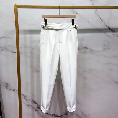 Pantalones Cortos Rectos Blancos para Hombre - Estilo Verano