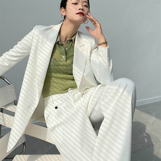 Blazer Ajustado de Temperamento Femenino - Estilo Profesional - Image 10