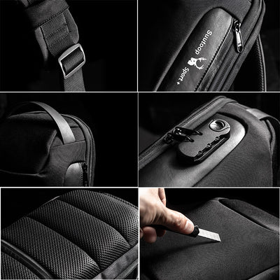 Bolsa Cruzada Antirrobo para Hombre - Mochila Mensajero de Seguridad - Image 3