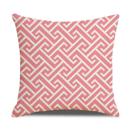 Funda de Almohada Lino Geometría Simple - Diseño Moderno para Sofá y Hogar - Image 69
