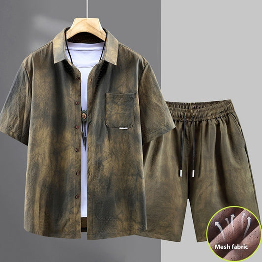 Conjunto de Dos Piezas: Camisa y Shorts Holgados Talla Grande - Image 2