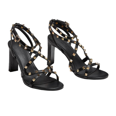 Zapatos Negros de Mujer con Remaches y Hebilla - Estilo Europeo Moderno - Image 8
