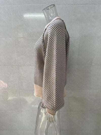 Suéter Tejido Jacquard Cuello Redondo para Otoño e Invierno - Image 15
