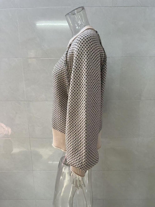Suéter Tejido Jacquard Cuello Redondo para Otoño e Invierno - Image 15