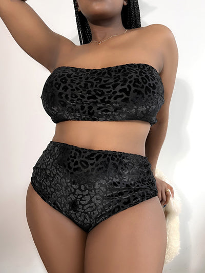 Bikini Talle Grande Cintura Alta con Abertura Lateral - Image 18