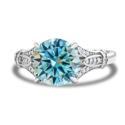 Anillo de Moissanita con Diseño Minimalista en Plata Sterling - Image 7