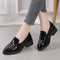 Zapatos Casuales de Tacón Grueso y Punta Afilada para Mujer