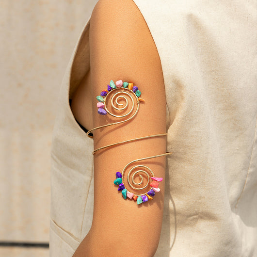 Pulsera de Anillos con Cuentas Texturizadas - Image 3