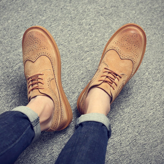 Zapatos Casuales de Cuero de Cerdo para Hombre - Estilo Británico Trendy - Image 21