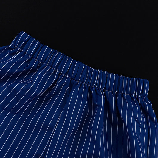 Conjunto Formal Pantalón y Camisa Polo a Rayas - Image 13