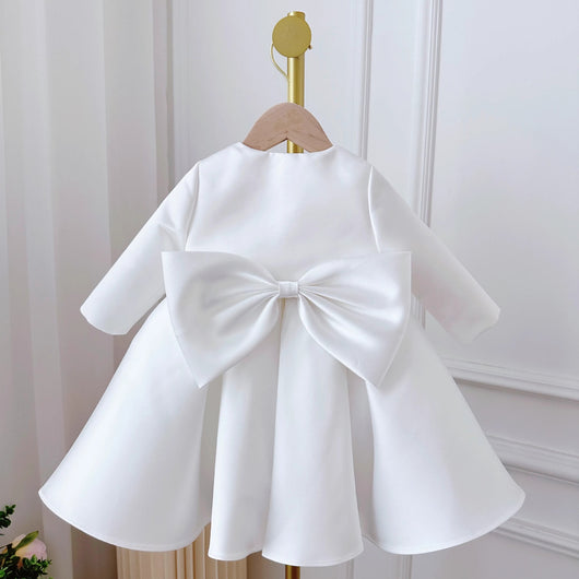 Conjunto de Dos Piezas Estilo Coreano para Niña - Vestido Blanco Clásico - Image 15