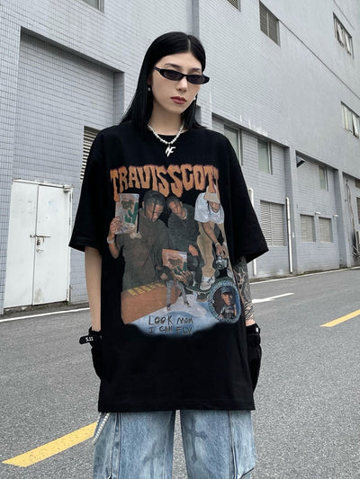 Camisa Oversize Estilo Urbano Retro Vintage - Image 14