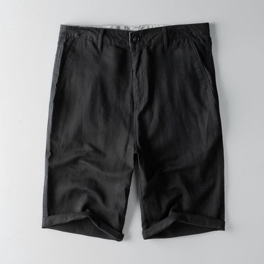 Shorts de Lino y Algodón para Hombre - Verano y Otoño