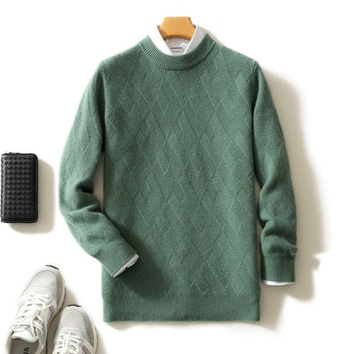 Suéter de Cuello Redondo en Cashmere Premium para Hombre - Image 4
