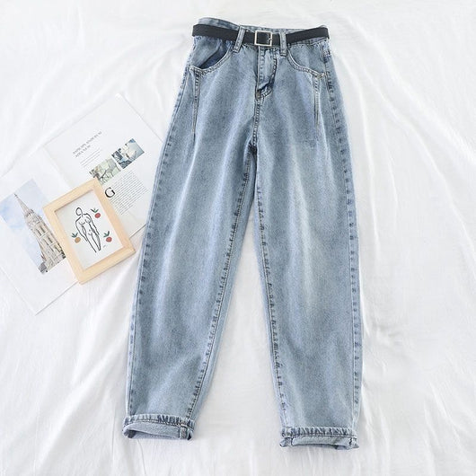 Pantalones Talle Alto Ajustados Rectos Estilo Papá - Loose Radish - Image 6