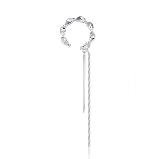 Aretes Retro con Borlas sin Perforación para Mujer - Image 2