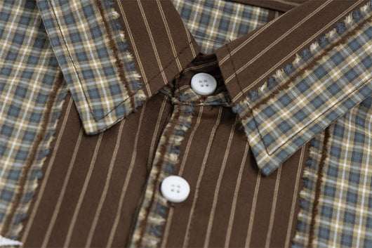 Camisa de Manga Larga con Contraste de Colores para Hombre - Image 17