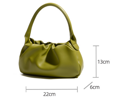 Bolso de Hombro Plisado Estilo Francés Minimalista - Image 7