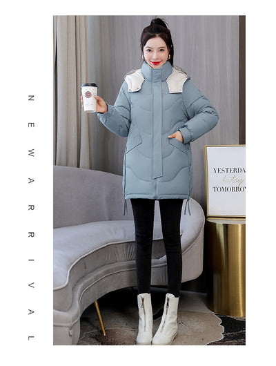 Chaqueta Acolchada Impermeable con Capucha y Contraste de Colores - Image 28