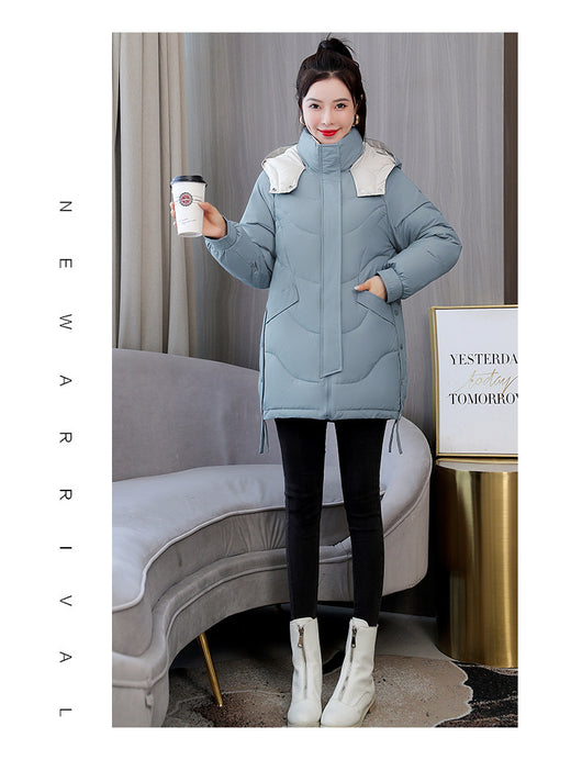 Chaqueta Acolchada Impermeable con Capucha y Contraste de Colores - Image 28