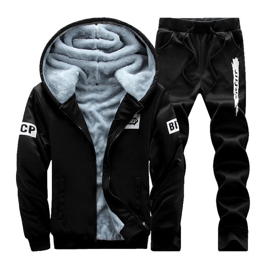 Conjunto Deportivo Hombre con Sudadera de Forro Polar y Capucha - Image 2