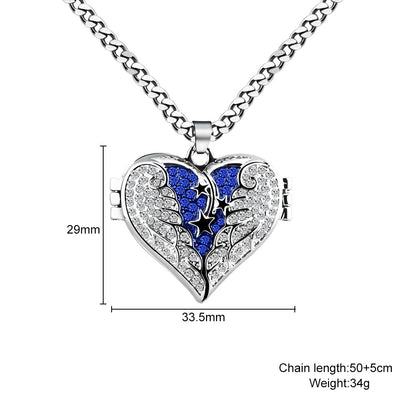 Collar con Alas y Foto Personalizable en Color - Image 9