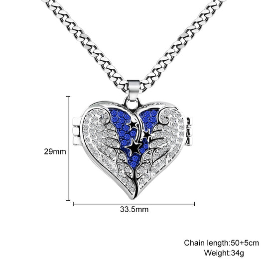 Collar con Alas y Foto Personalizable en Color - Image 9