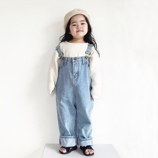 Jeans Anchos de Cintura Alta Estilo Coreano con Tiras - Image 14