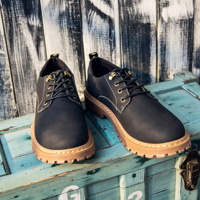 Zapatos Casuales de Cuero Estilo Retro Martin para Hombre - Image 11