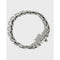 Pulsera de Plata Esterlina con Cruz Vintage Desgastada - Diseño Personalidad