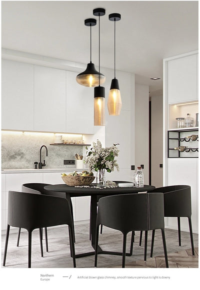 Lámpara Colgante de Cristal Moderna para Cafeterías y Restaurantes - Image 15