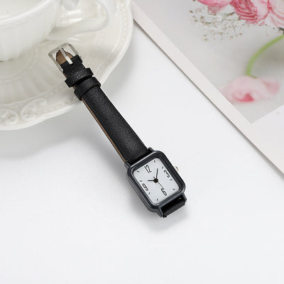 Reloj Digital Cuadrado de Aleación con Correa de Cuero para Jóvenes - Image 4