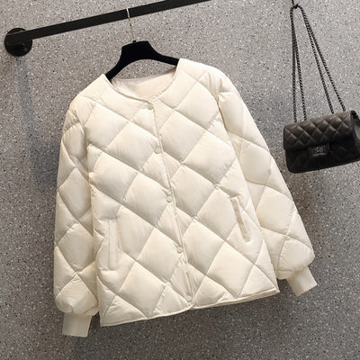 Chaqueta Corta Acolchada para Mujer Estilo Coreano Ligera - Image 8