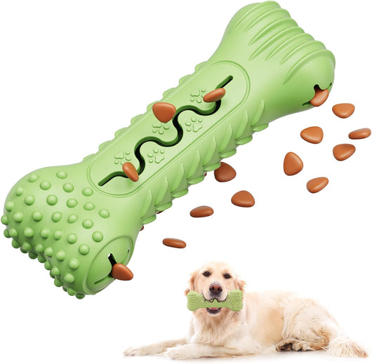 Juguete Masticable en Forma de Hueso para Perros Agresivos - Goma Natural Resistente