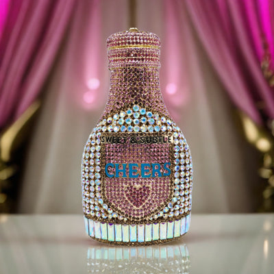 Clutch de Noche Champagne con Cristales Brillantes para Mujer - Image 12