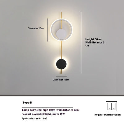 Lámpara de Pared Moderna para Dormitorio, Sala y Pasillos - Image 7